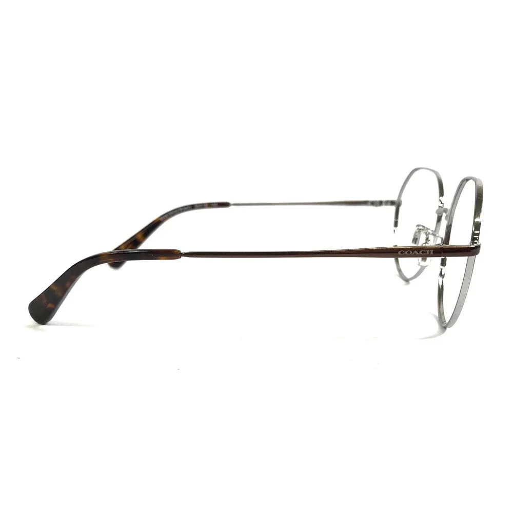 Coach Eyeglasses Frames HC5106 9339 Shiny Brown Round Wire Rim 54-18-140